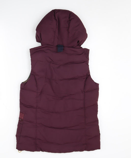 Joules Women's Red Puffer Waistcoat Size 10