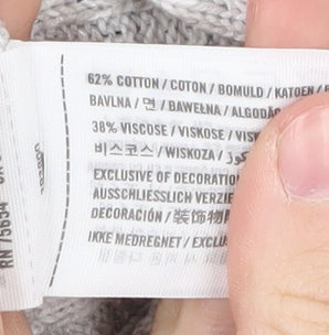 Hollister Women's Grey Pullover Jumper, Size S