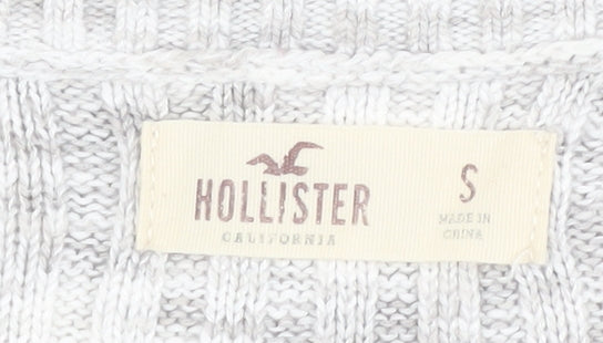 Hollister Women's Grey Pullover Jumper, Size S