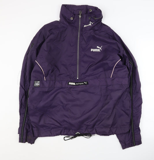 Puma Unisex Purple Windbreaker Jacket M