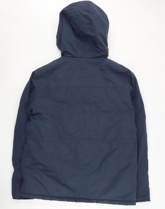 Lee Cooper Men's Blue Hooded Parka Jacket XL