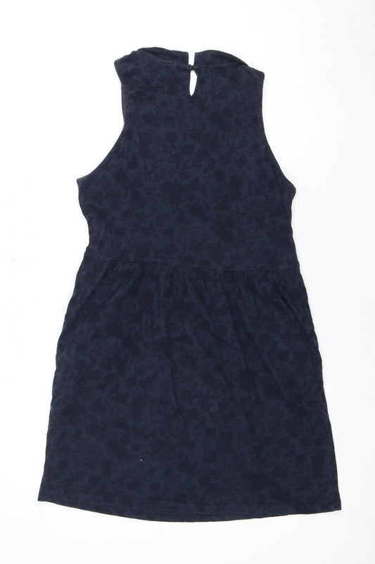 Jack Wills Women's Blue Floral Cotton Dress