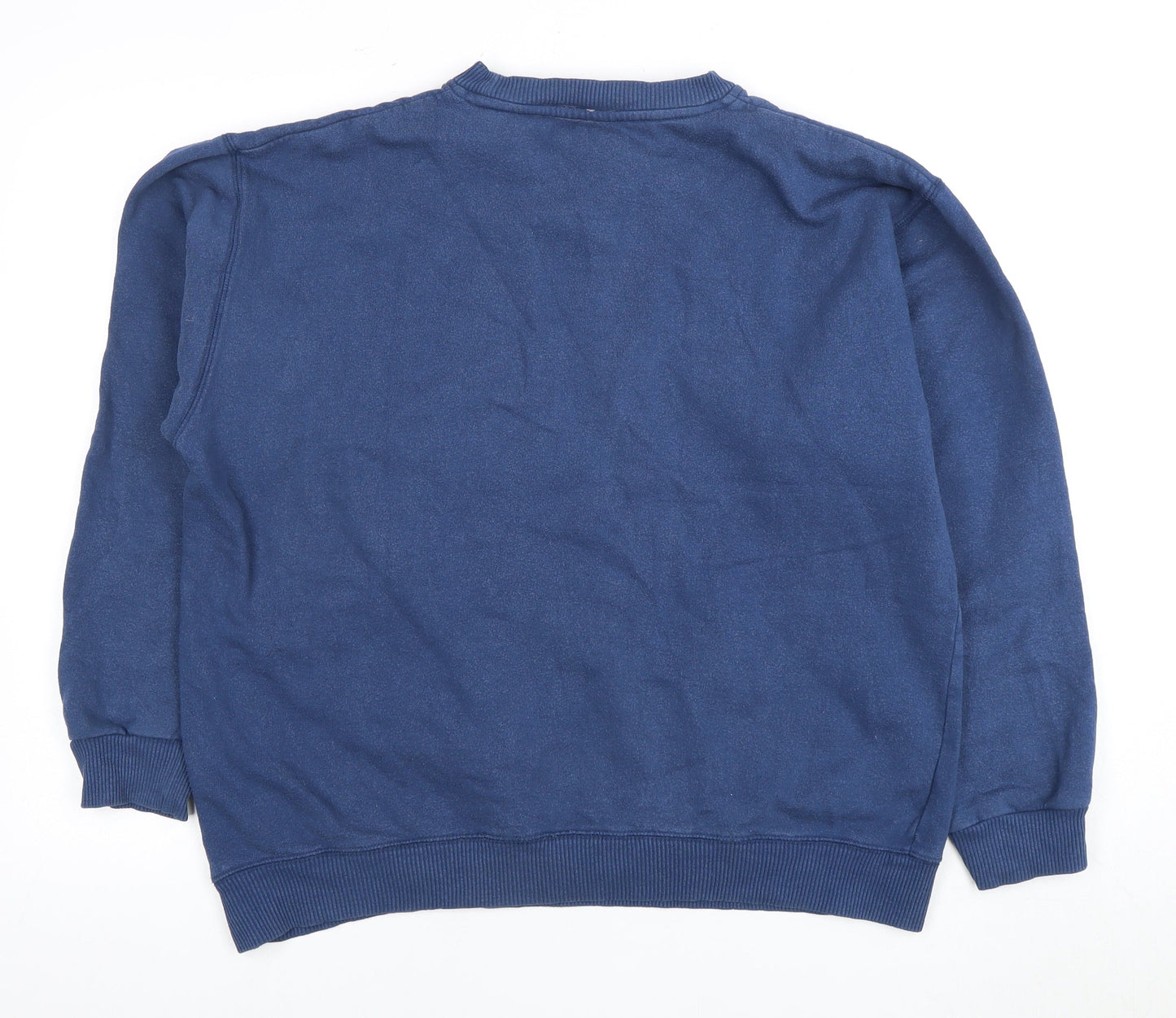 Lee Cooper Men's Blue Medium Logo Pullover Sweatshirt