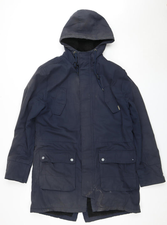 Tokyo Laundry Men's Blue Parka Jacket Size M