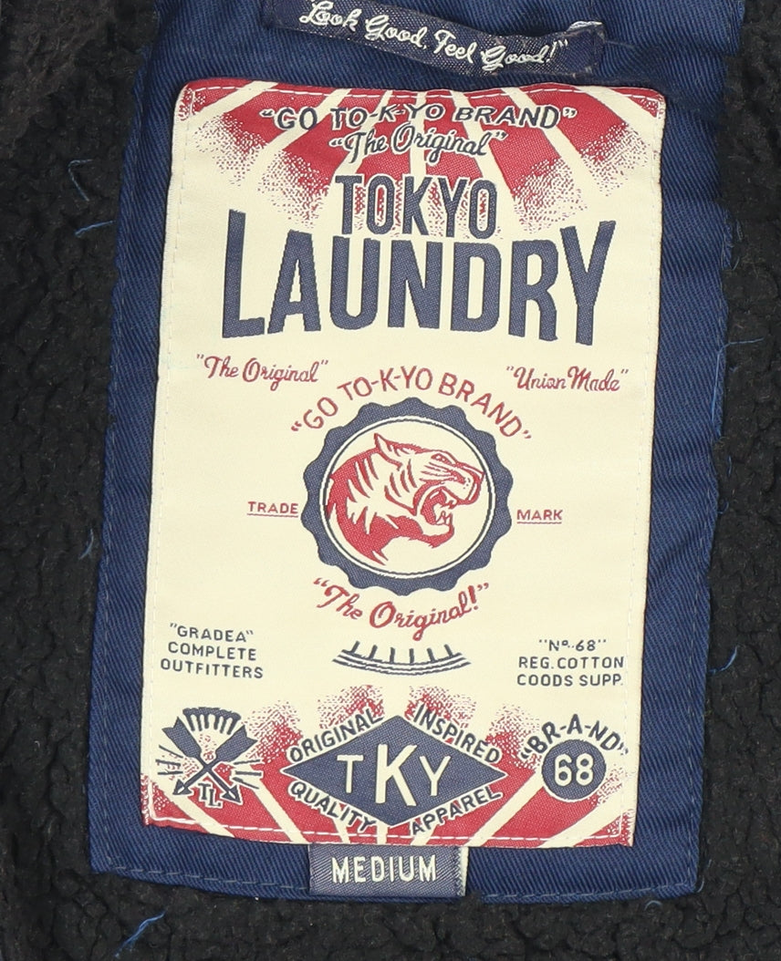 Tokyo Laundry Men's Blue Parka Jacket Size M