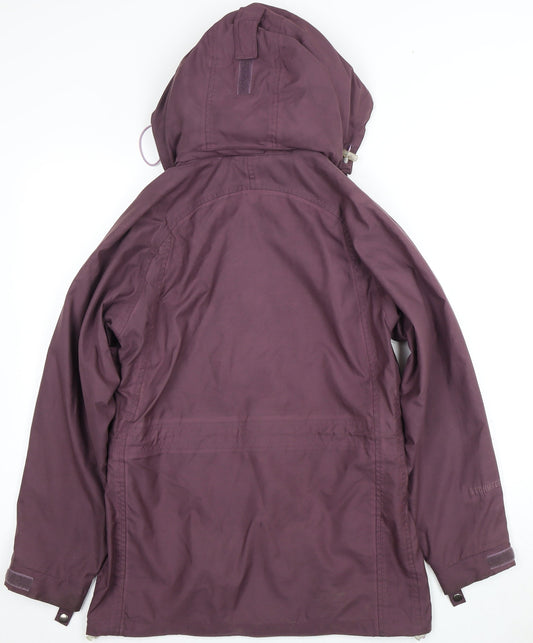 Peter Storm Women's Purple Hooded Rain Coat Size 10