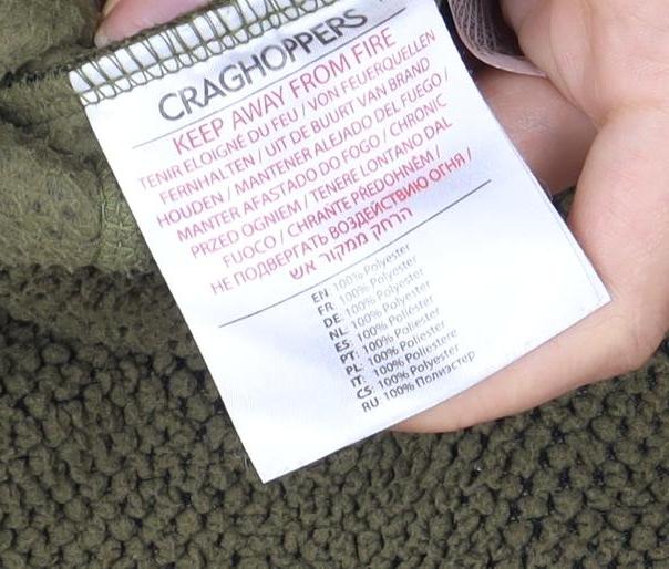 Craghoppers Men Green Fleece Basic Jacket M