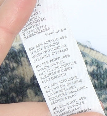 Fat Face Women's Blue Cowl Neck Pullover Jumper, Size 12