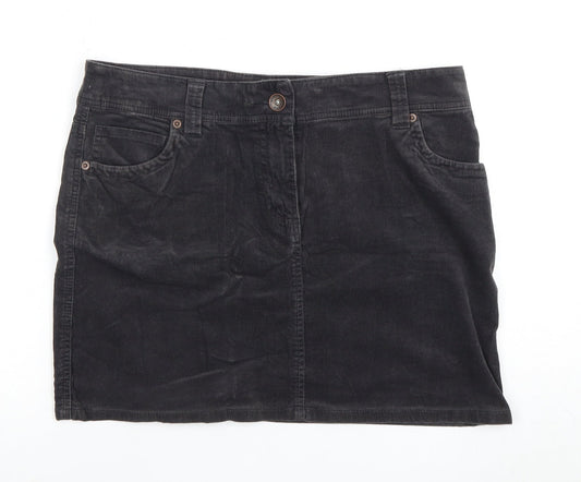 Tommy Hilfiger Women's Black Corduroy Skirt, Size 10
