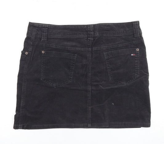 Tommy Hilfiger Women's Black Corduroy Skirt, Size 10