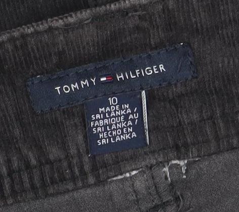 Tommy Hilfiger Women's Black Corduroy Skirt, Size 10