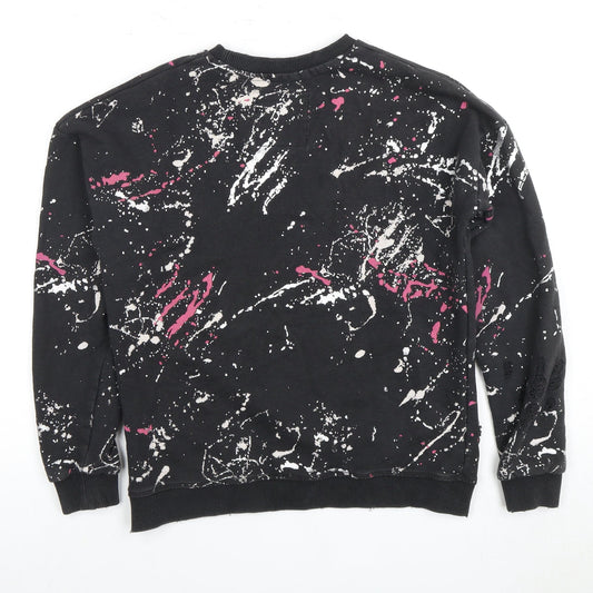 Superdry Women's Black Graphic Pullover Sweatshirt S