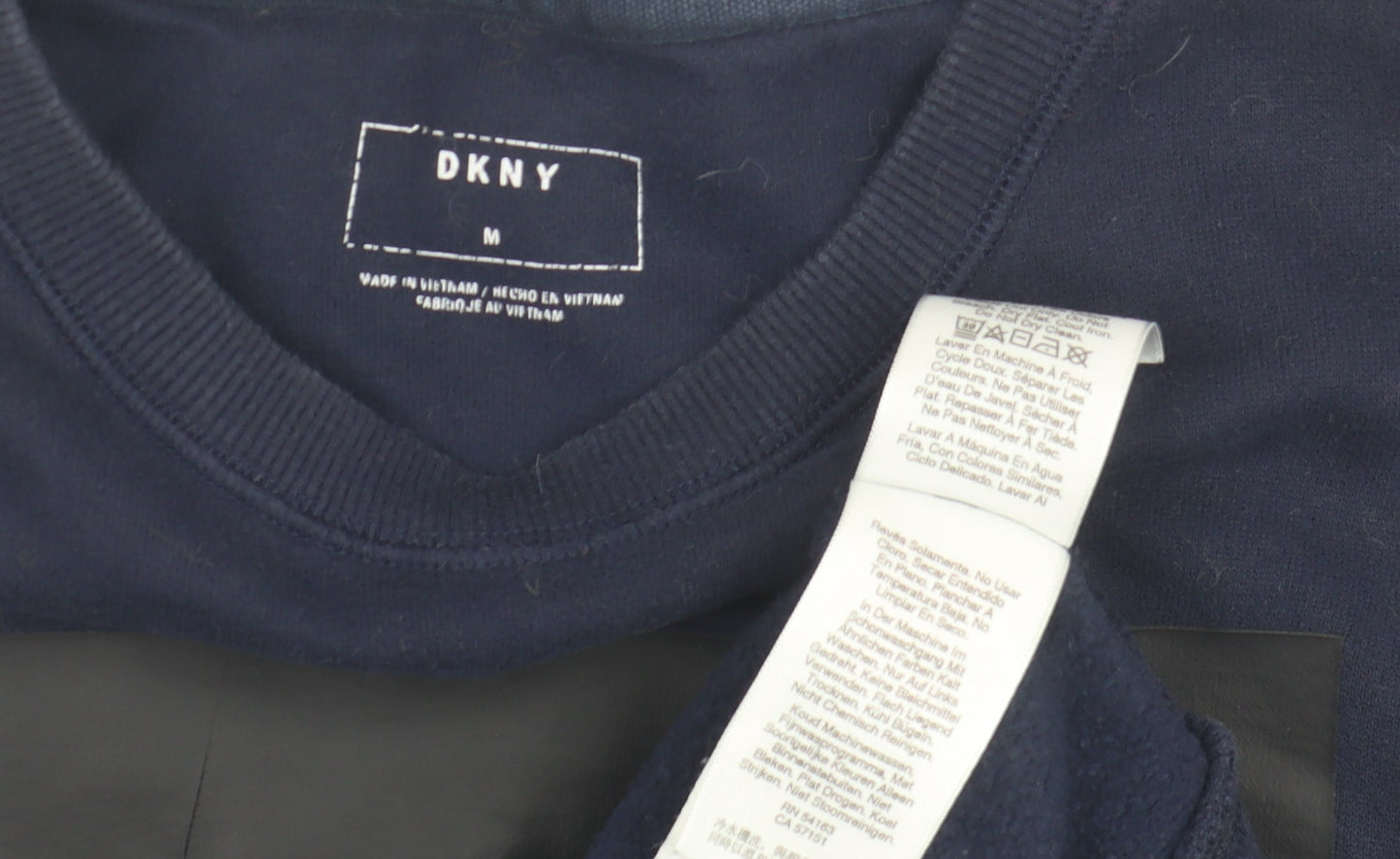DKNY Men's Blue Crew Neck Pullover Sweatshirt - M