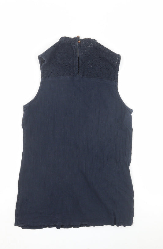 Superdry Womens Navy Sleeveless Tank Top S