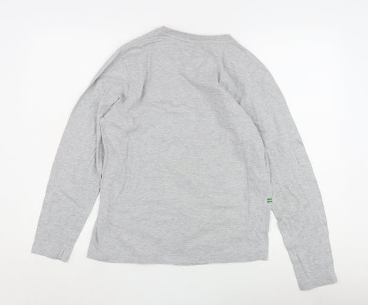 The Simpsons Unisex Grey T-Shirt Homer Christmas Size S