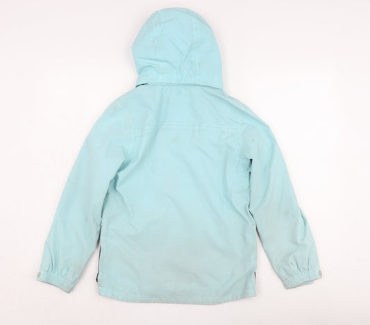 Mountain Warehouse Girls Blue Mid-Length Hooded Jacket