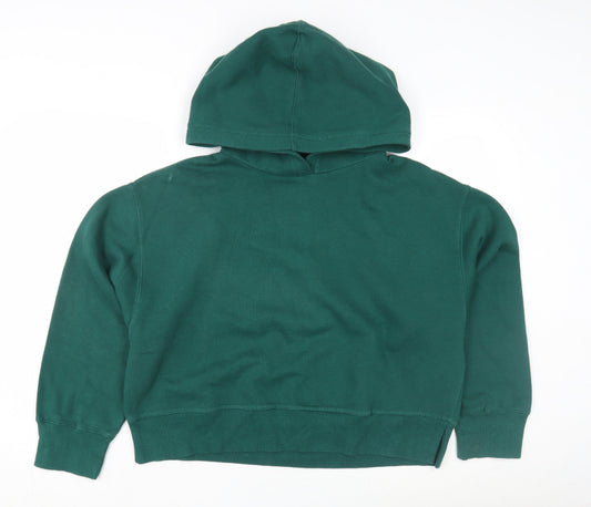 Womens UK 16 Regular adidas Green Hoodie Hoodie