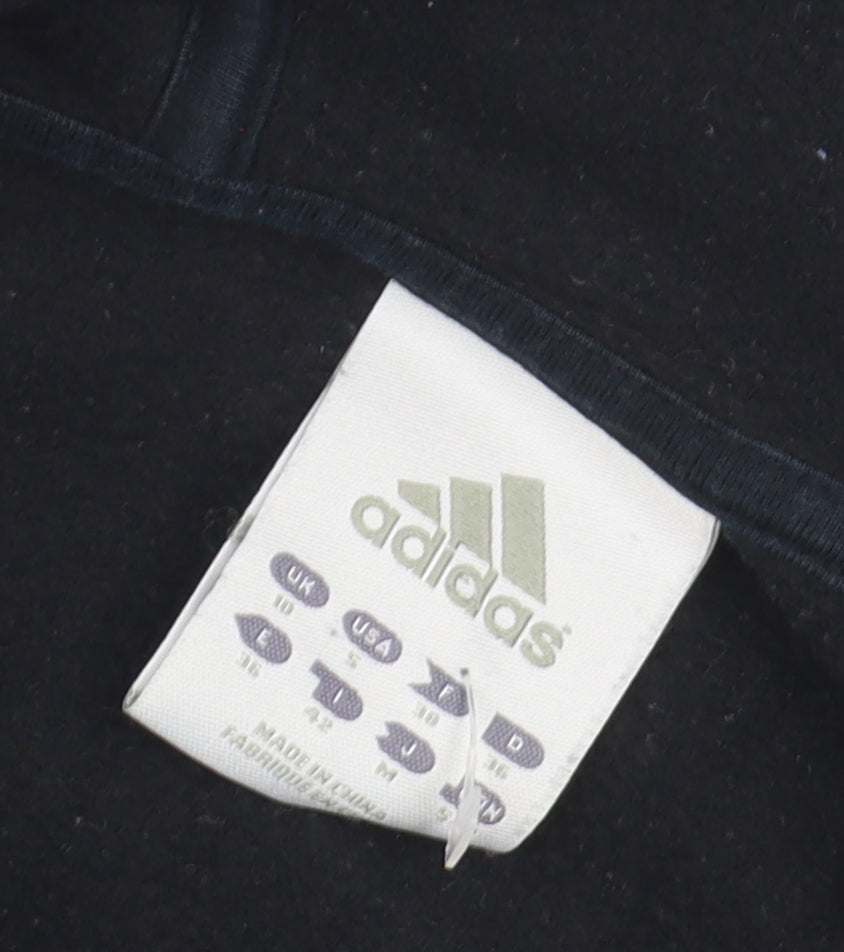 Close-up detail of Adidas Women’s Green Hoodie -, size UK 16, Casual Autumn Wear