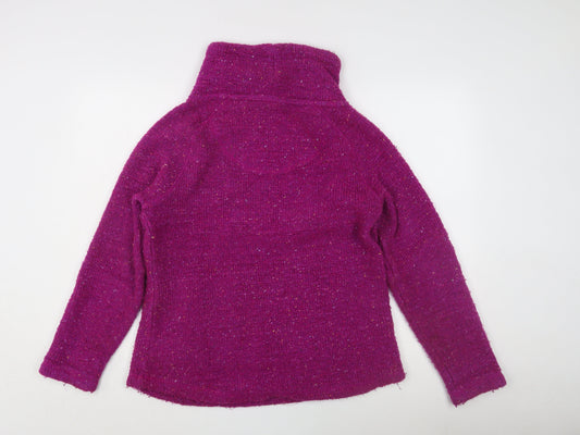 Weird Fish Women’s Purple Knit Pullover Sweatshirt Size 12