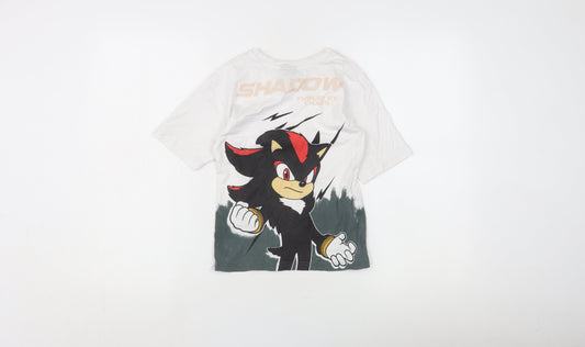 George Boys White Shadow T-Shirt 5-6 Years Graphic Print