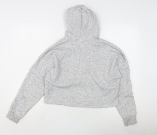 Teens UK 14 Regular PUMA Grey Pullover Hoodie