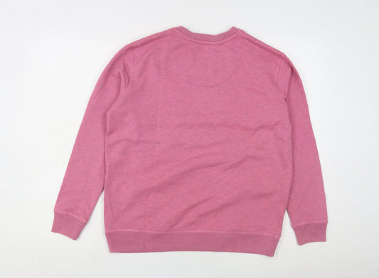 Jack Wills Women's Pink Logo Sweatshirt Size 8