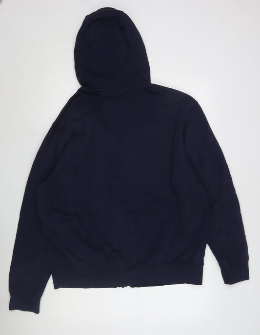 Nike Men’s Blue Full Zip Hoodie - Size L