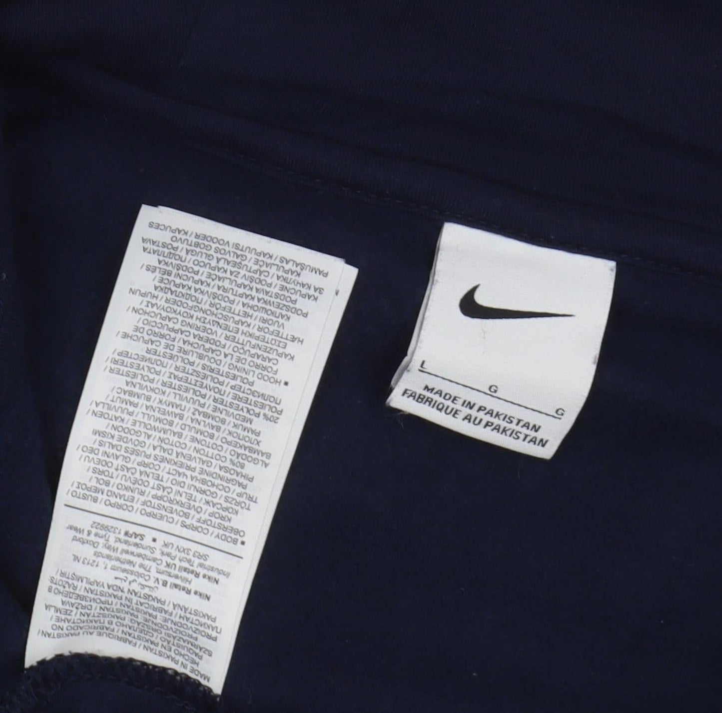 Nike Men’s Blue Full Zip Hoodie - Size L