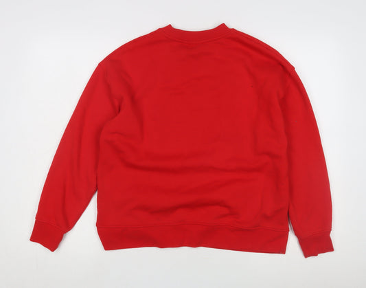 Disney Unisex Red Pullover Sweatshirt S