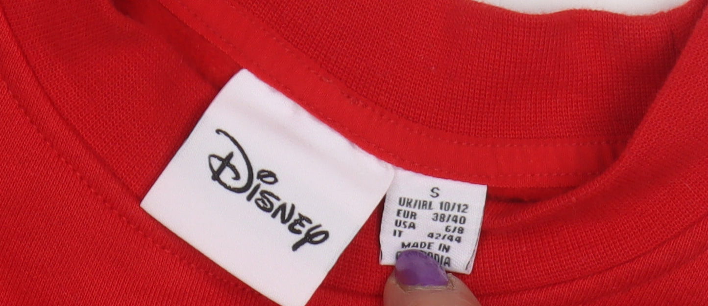 Disney Unisex Red Pullover Sweatshirt S