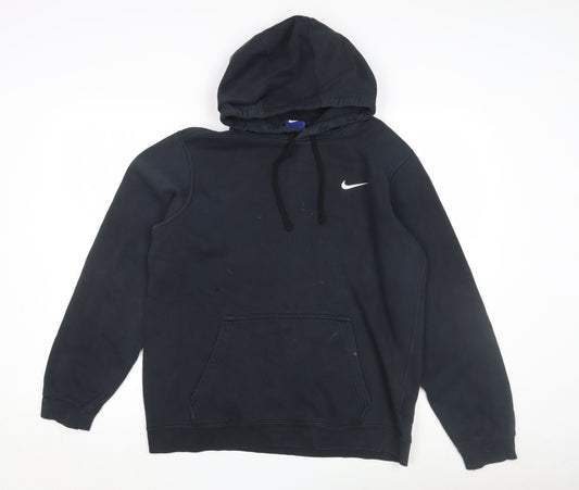 Nike Black Men's L Pullover Hoodie with Logo