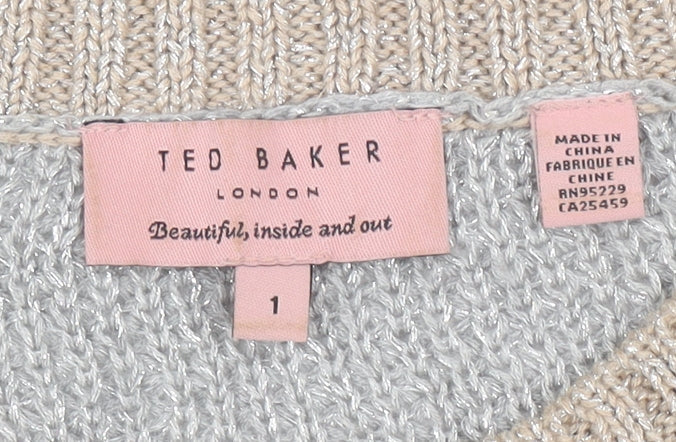 Ted Baker Women's Beige Pullover Jumper Size S