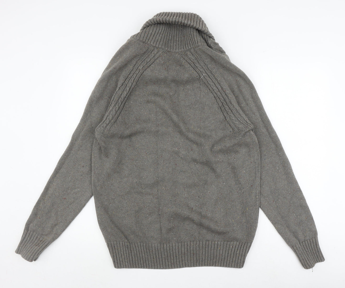 Howick Men's Grey Pullover Jumper Roll Neck Size L