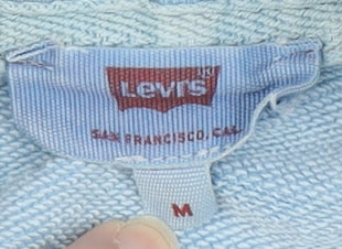 Levi's Blue Hooded Pullover for Men - Size M