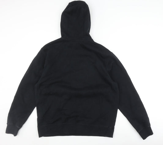 Nike Men's Black Hoodie L Size Pullover with Hood