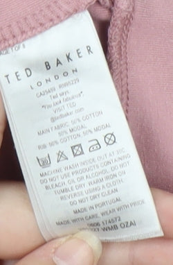 Ted Baker Women's Pink Pullover Sweatshirt - Size S