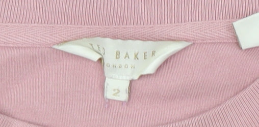 Ted Baker Women's Pink Pullover Sweatshirt - Size S