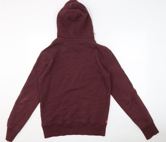 Superdry Men's Red Hoodie S Pullover Graphic Logo
