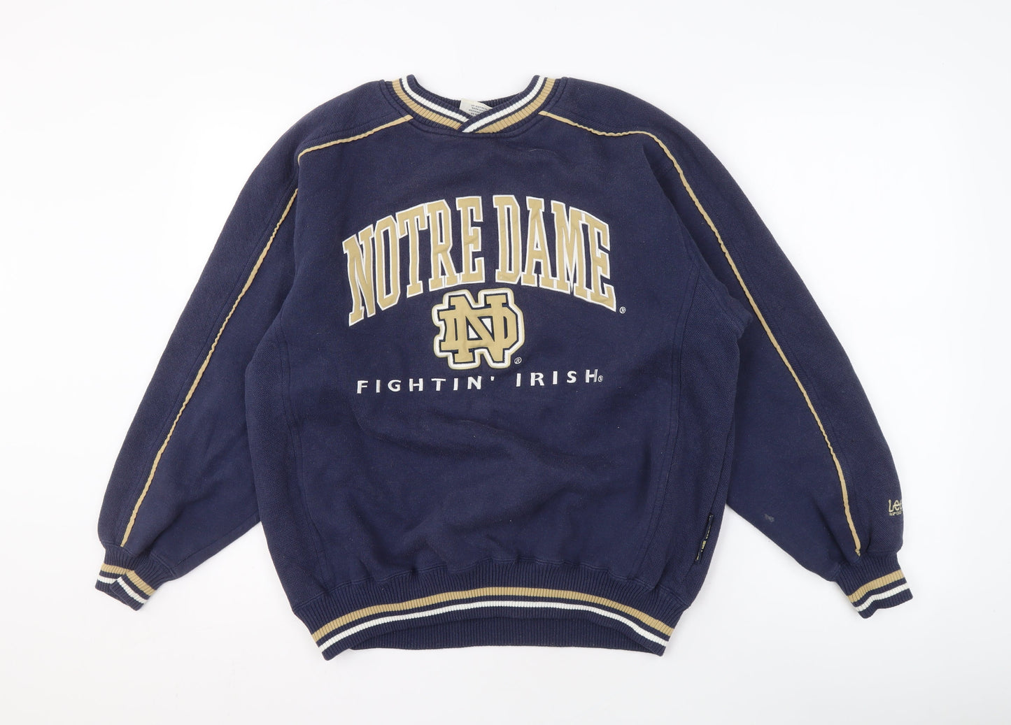 Lee Men's Blue Pullover Sweatshirt M Notre Dame
