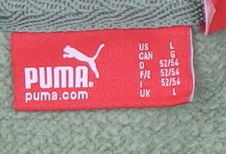 Puma Men's Green Logo Pullover Sweatshirt L
