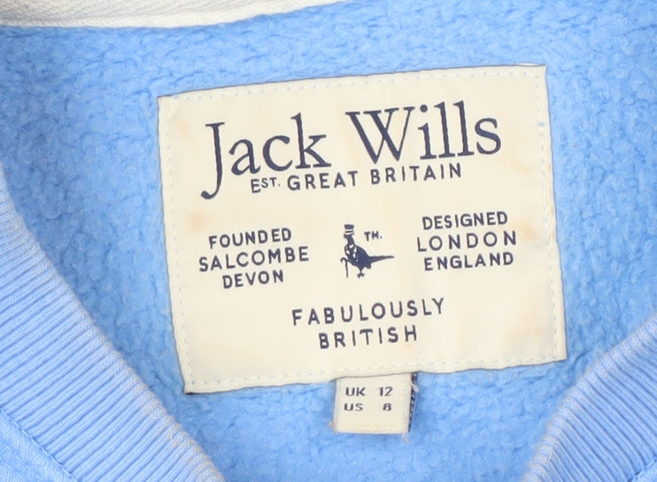 Jack Wills Women's Blue Pullover Sweatshirt Size 12