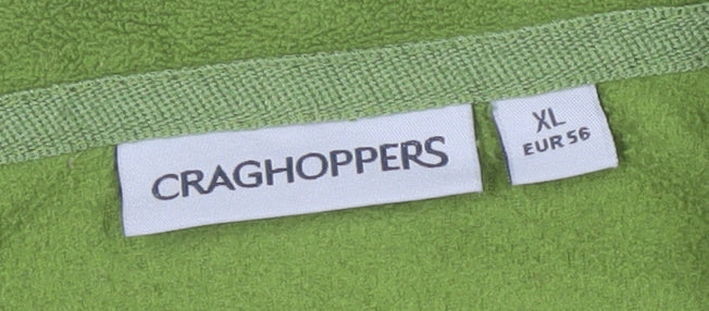 Craghoppers Men's XL Green 1/2 Zip Fleece Sweatshirt
