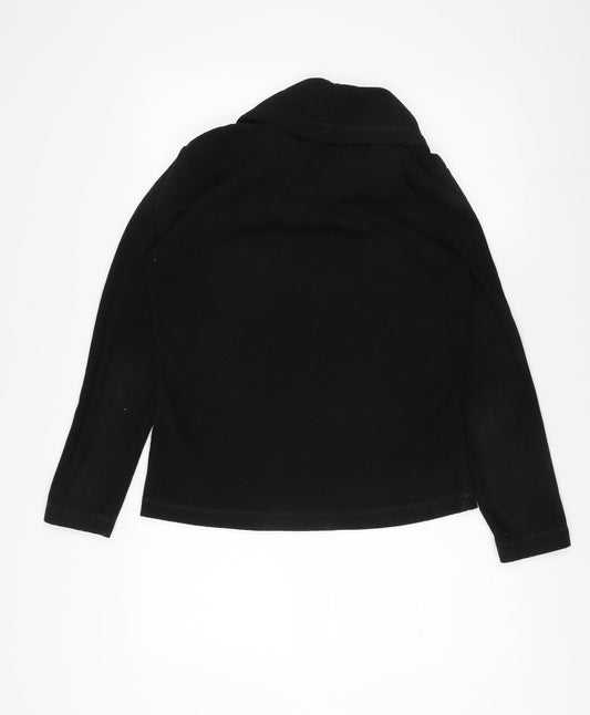 Gelert Women's Black Fleece Top, Size 10, Drawstring