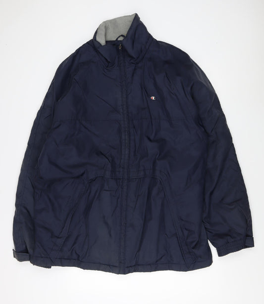 Champion Men's XL Blue Basic Jacket - Casual & Stylish