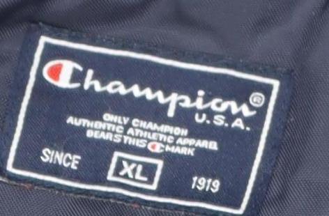 Champion Men's XL Blue Basic Jacket - Casual & Stylish
