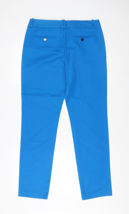 Calvin Klein Women's Blue Straight Trousers Size 12