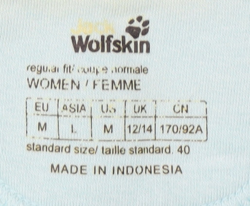 Jack Wolfskin Women's Blue Medium Full Zip Hoodie