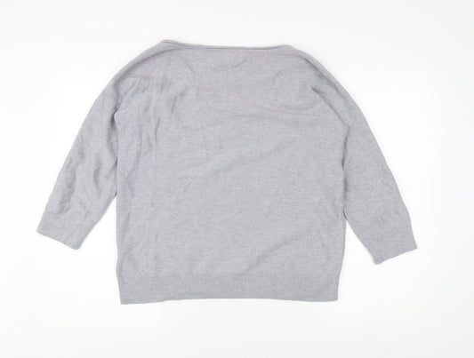 Banana Republic Women's Grey Pullover Jumper L