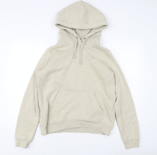 Jack Wills Beige Women's Hoodie - Size 12, Casual Essential