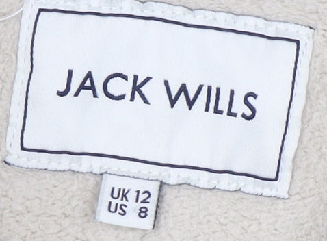 Jack Wills Beige Women's Hoodie - Size 12, Casual Essential